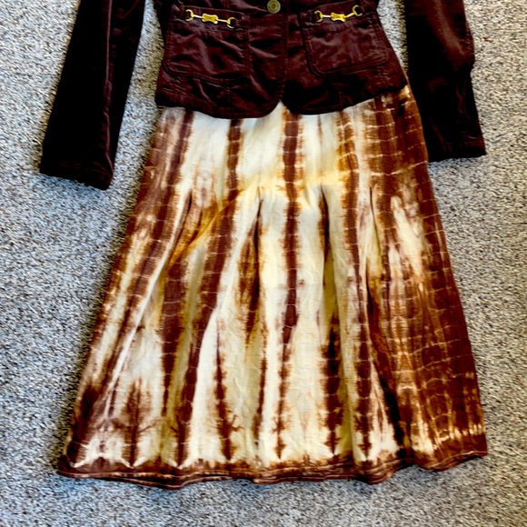 Michael Kors Ladies tie-dye pleated skirt - Picture 3 of 6